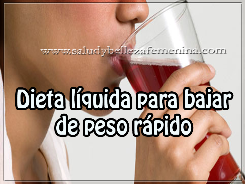 Dieta Para Adelgazar Liquida