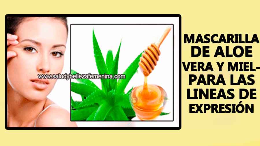 Mascarilla de aloe vera y miel para las líneas de expresión