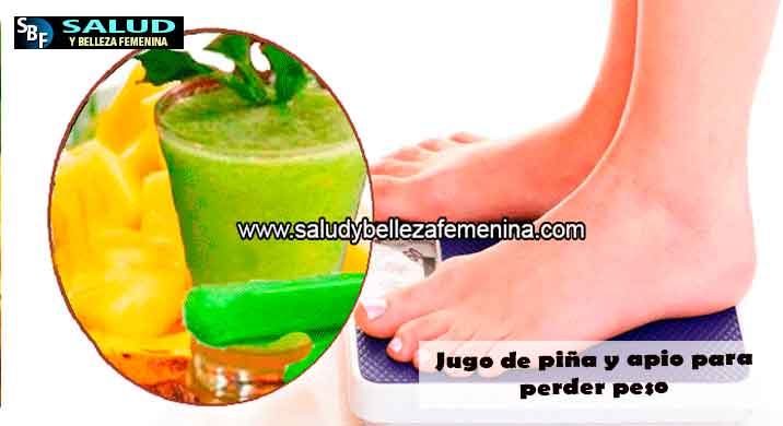 Jugo de piña y apio para perder peso