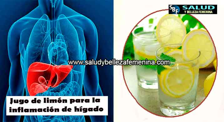 Jugo de limón para la inflamación de hígado