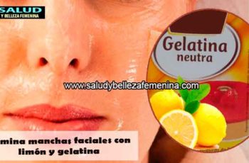 Elimina manchas faciales con limón y gelatina