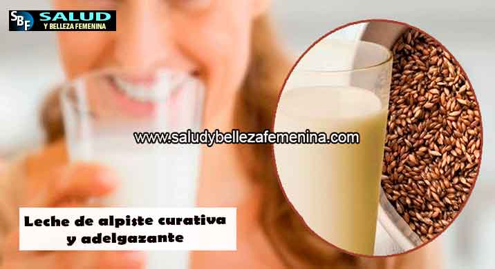 Leche de alpiste curativa y adelgazante
