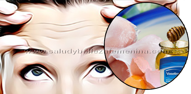 Mascarilla natural de vaselina y huevo para disminuir arrugas de la frente