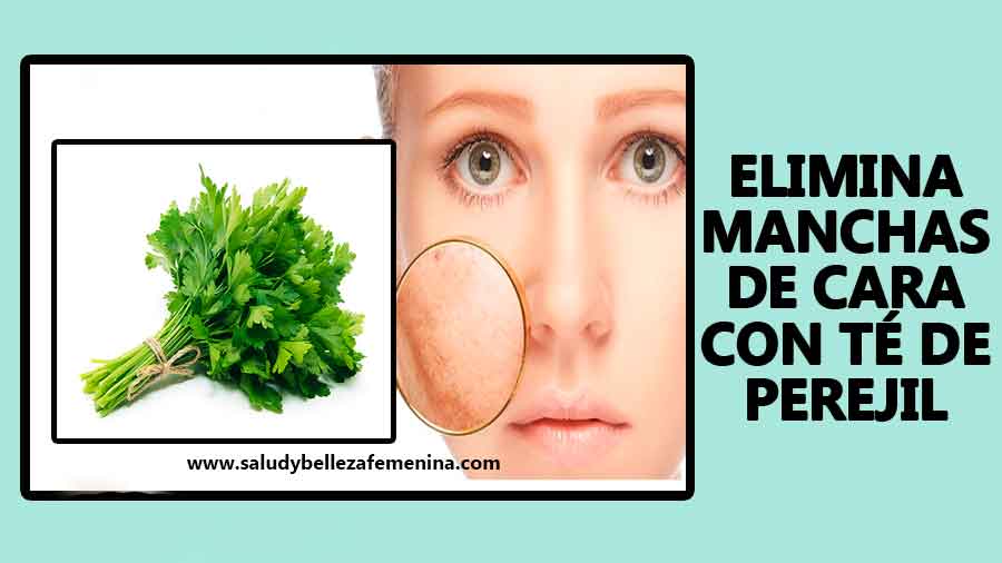 Elimina manchas de cara con té de perejil