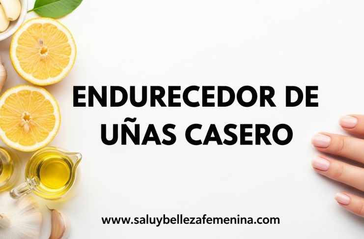 Ingredientes naturales como ajo y limón para endurecedor de uñas casero