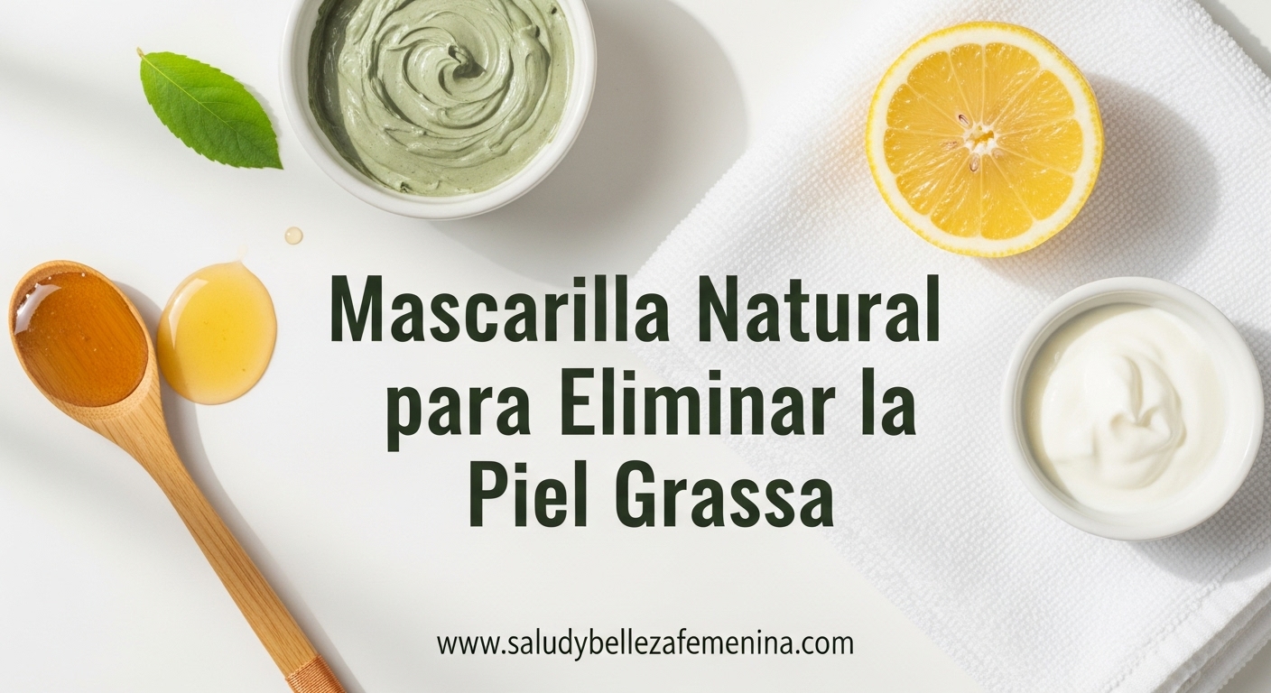 Mascarilla casera de arcilla verde con miel para piel grasa
