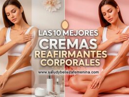 Cremas Reafirmantes Corporales: Las 10 Mejores del 2025 Mujer aplicando crema reafirmante corporal con piel radiante y firme